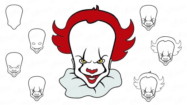 Оно клоун ПЕННИВАЙЗ рисунок