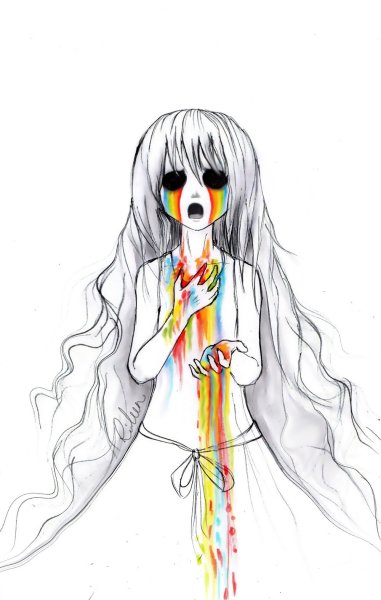 Жуткие рисунки для срисовки