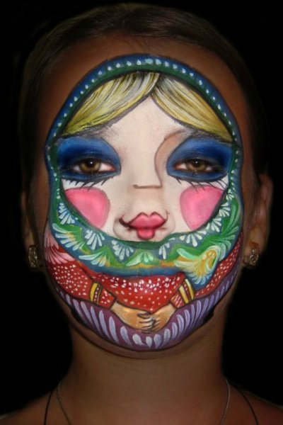 Разрисовать лицо на Хэллоуин