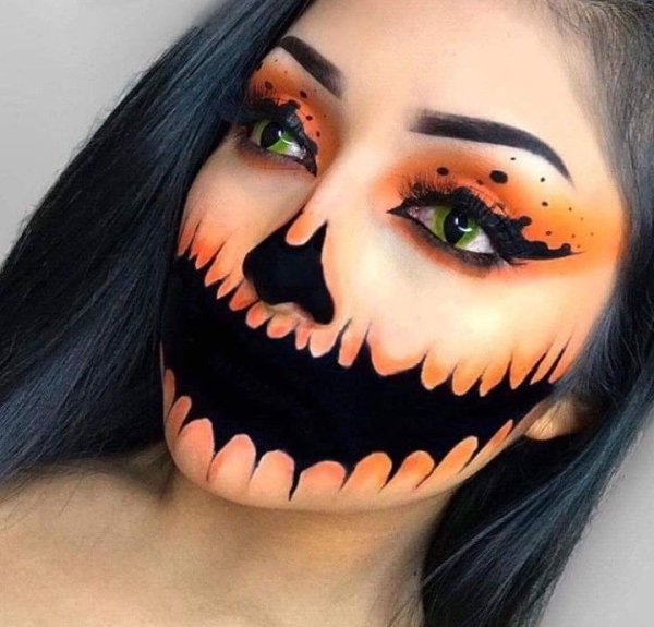 Разукрасить лицо на Хэллоуин мальчику