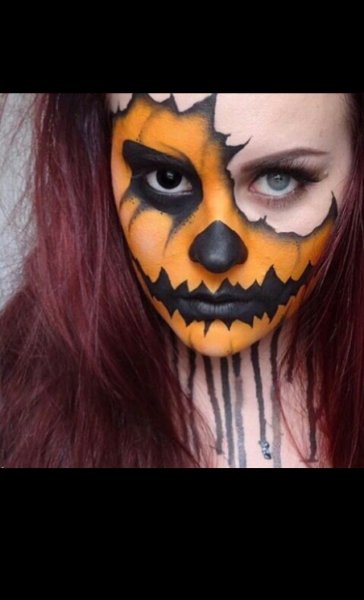 Поэтапный макияж на Хэллоуин