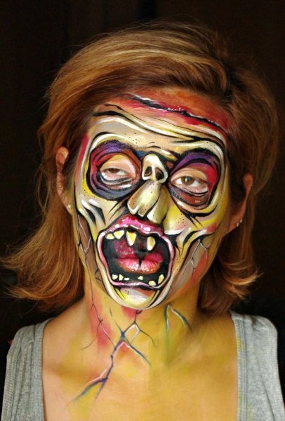 Аквагрим для мальчиков страшные