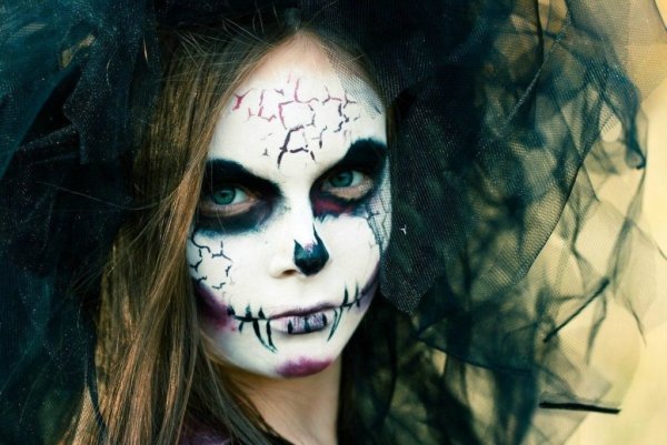 Страшный детский аквагрим