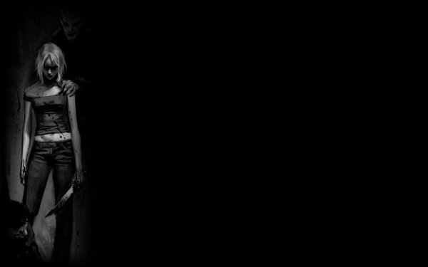 Черные обои со скелетом