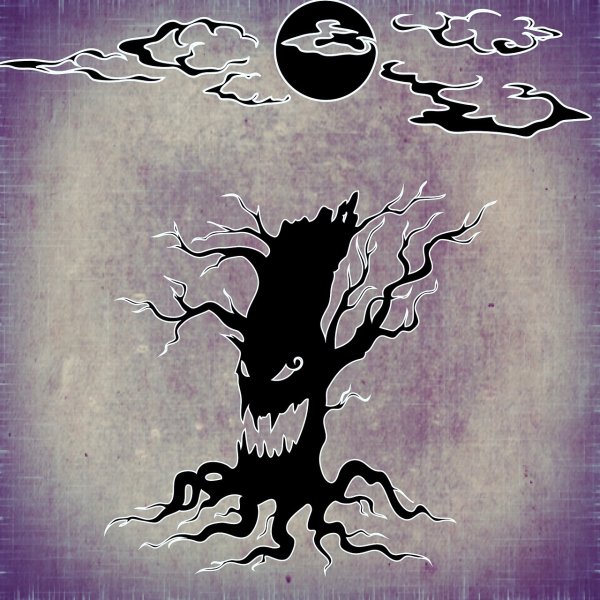 Страшный лес ночью