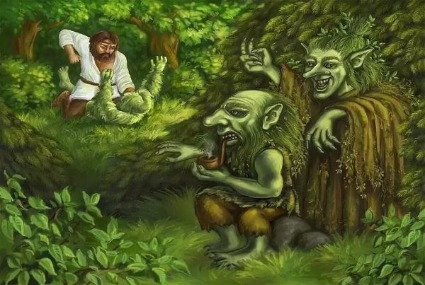 Кикимора Болотная и водяной