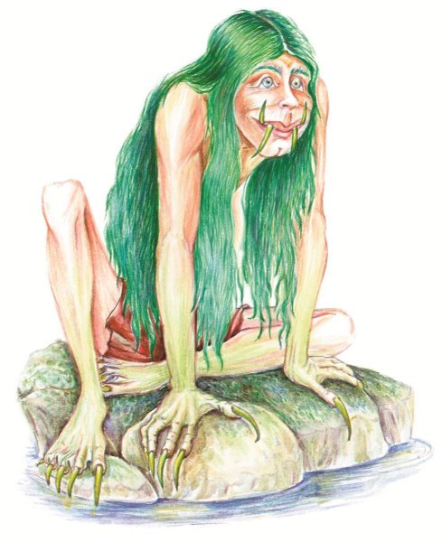 Кикимора раскраска