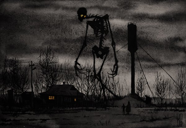 Мрачное дерево арт