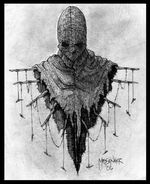 Пугало силуэт