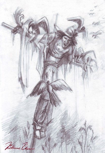 Пугало силуэт