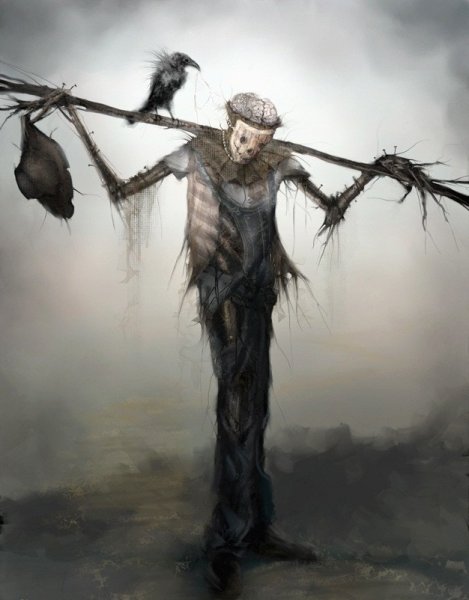 Нарисовать страшное пугало