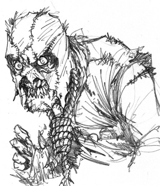 Эскиз Татуировки пугало