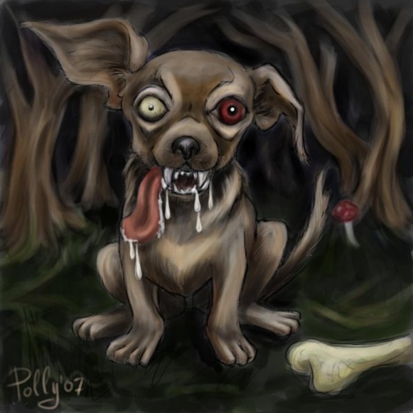 Жуткие существа карандашом