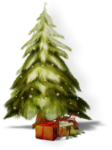 Елка клипарт на прозрачном фоне