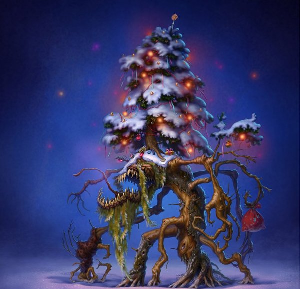 Новогодняя елочка арт