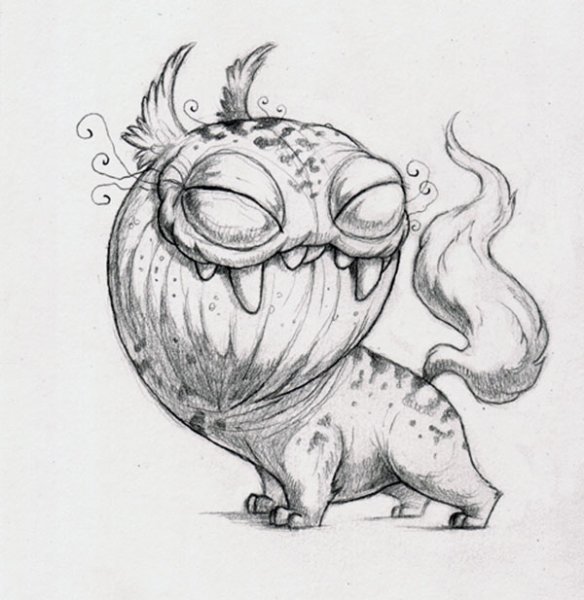 Монстры карандашом для срисовки