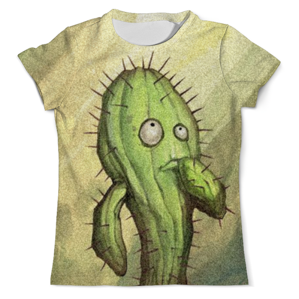 Футболка с принтом Кактус