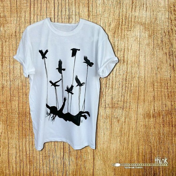 Рисунок хлоркой на футболке