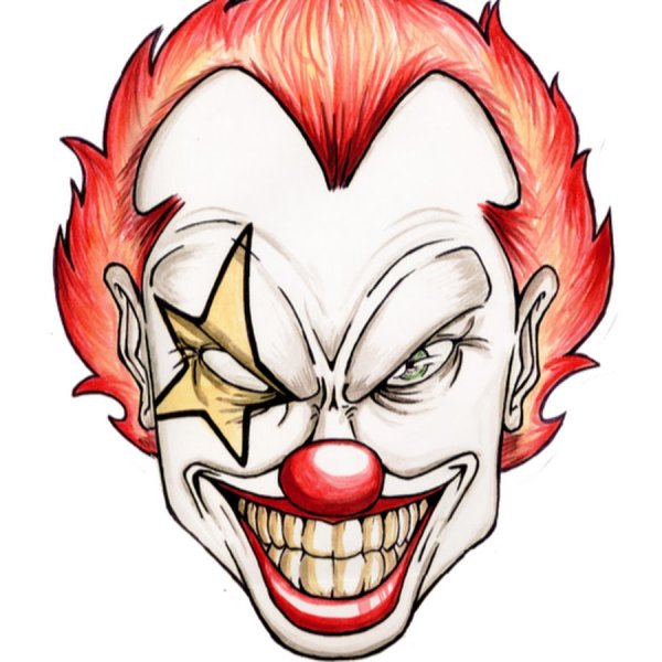 Клоун мультяшный страшный