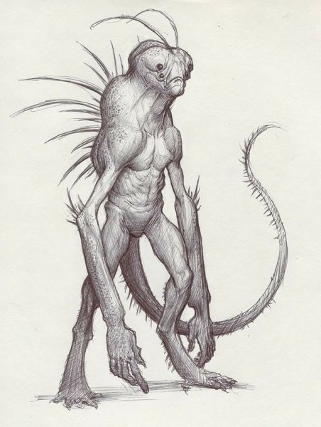 Страшные существа рисунки