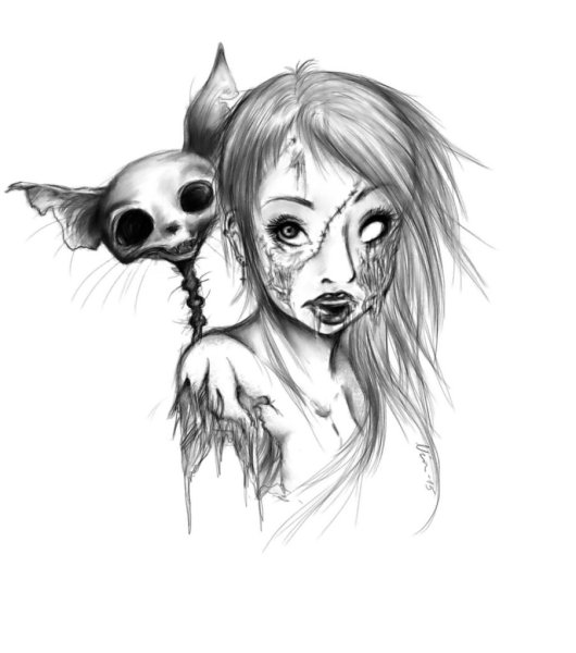 Страшные рисунки карандашом