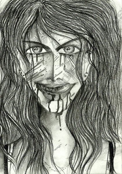 Страшные рисунки Каран