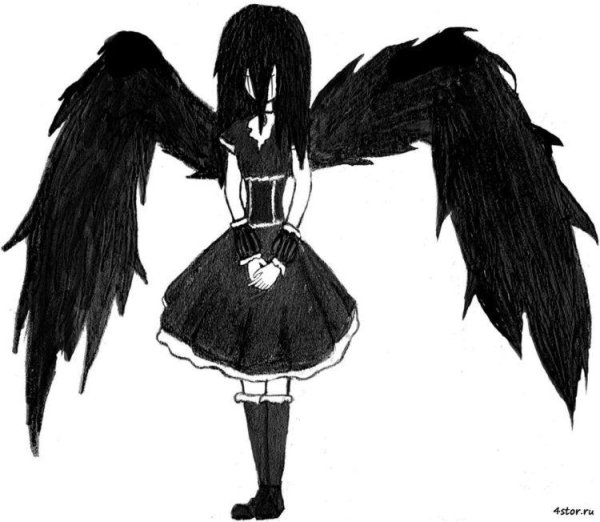 Рисунки для срисовки страшные девочки