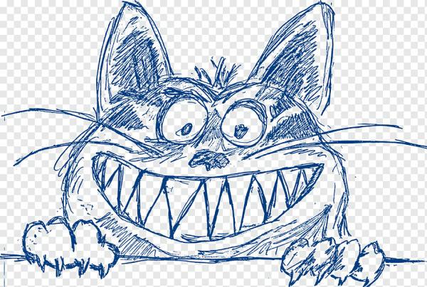 Мультяшный кот страшный