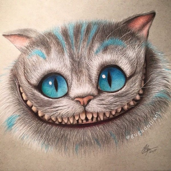 Чеширский кот эскиз