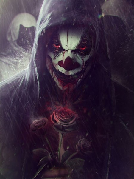 Страшная улыбка в темноте