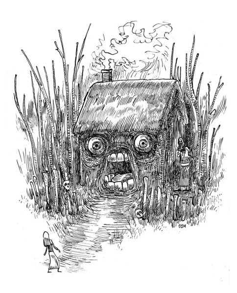 Баба Яга рисовать