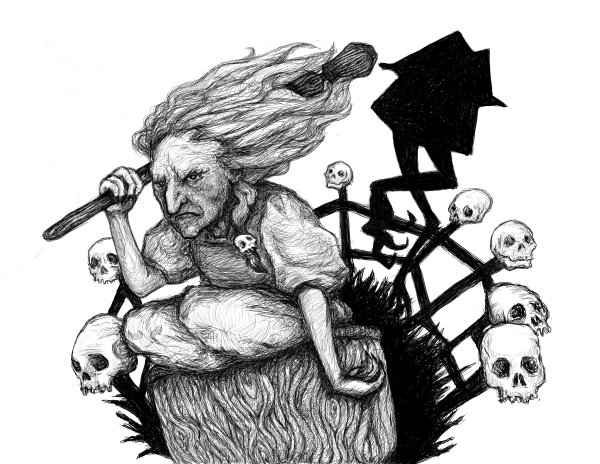 Баба Яга набросок