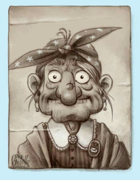 Баба Яга карикатура