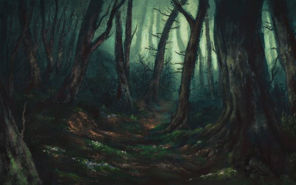 Дремучий лес сказочный