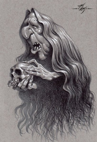 "Старуха в лесу" Рэкхем