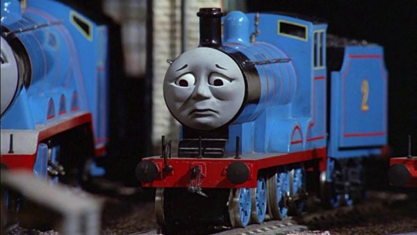 Паровозик Томас грустный