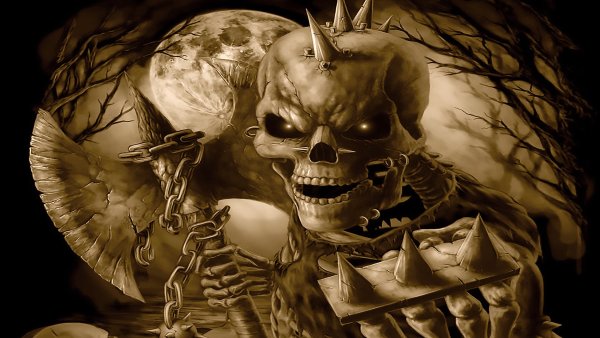 Череп с факом