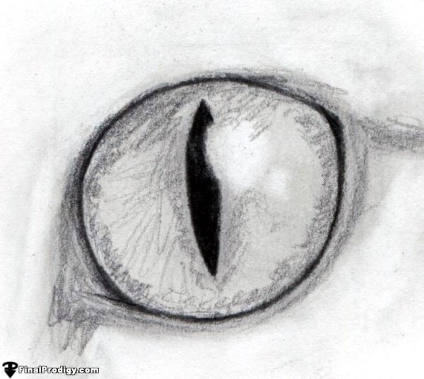 Нарисовать страшные глаза