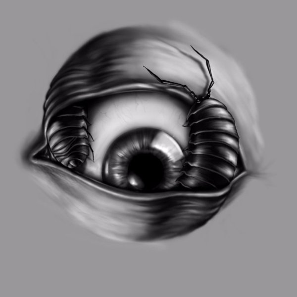 Аниме глаза чб