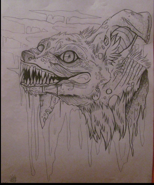 Страшные твари карандашом