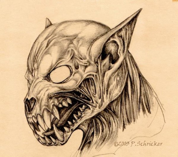 Адский пес эскиз