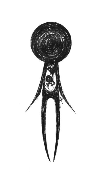 Рисунки страшные лёгкие