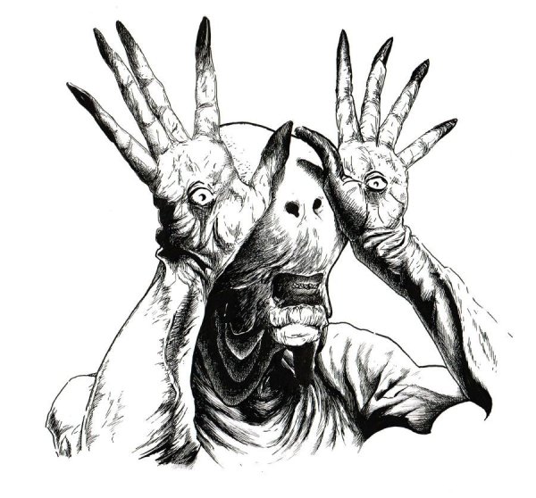 Девушка с черепом арт