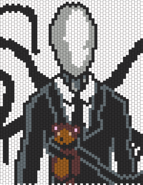 Слендермен пиксельарт