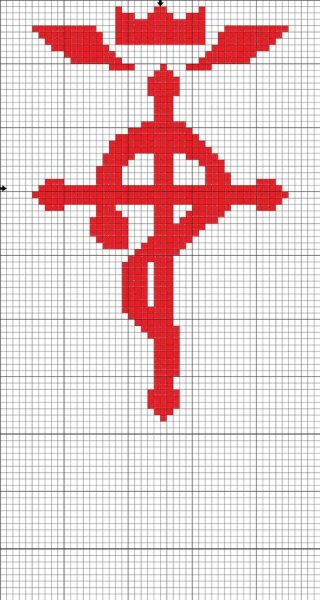 Стальной алхимик схема для вышивки