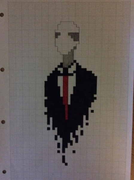 Slenderman Pixel Art