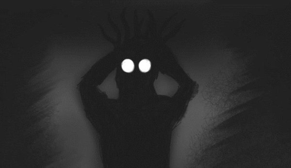 Глаза на темном фоне