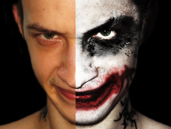 Джокер хит Леджер макияж