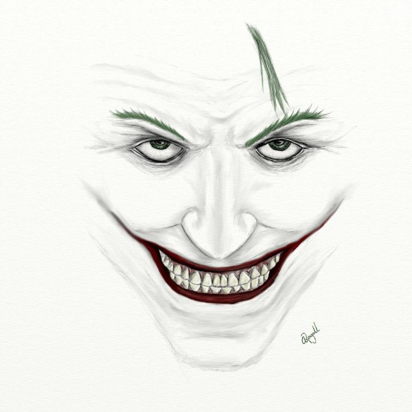 Поэтапное рисование Джокера