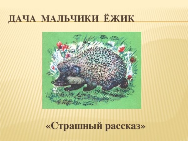 Иллюстрации Чарушина еж